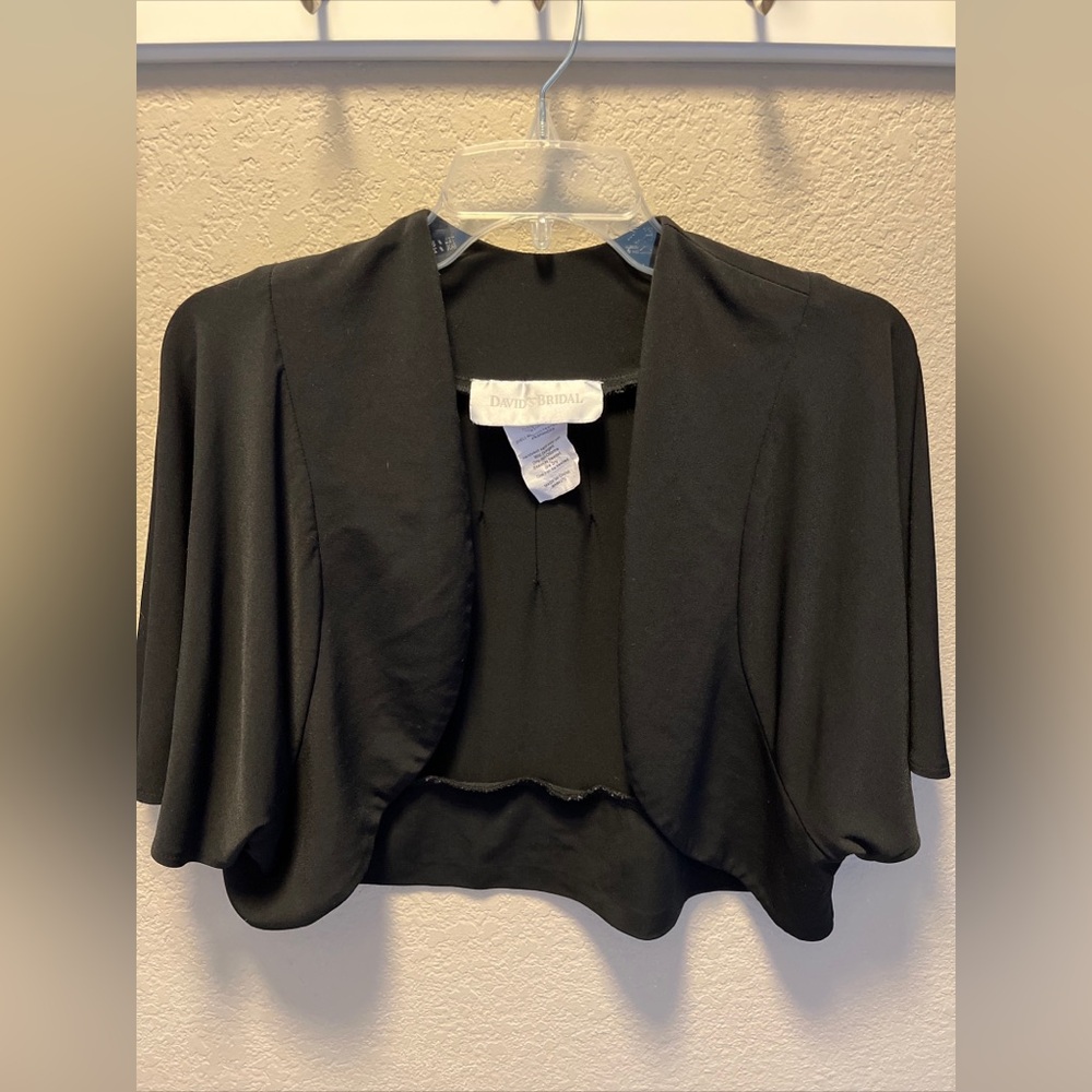 David’s Bridal Black Shrug Coverup 14